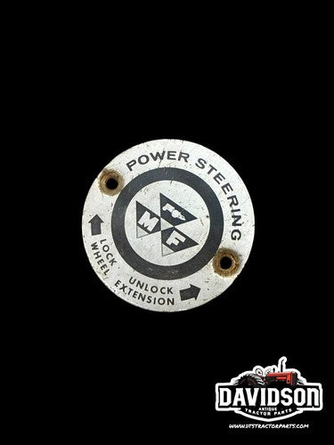 Massey Ferguson Tractor Power Steering Insert Emblem Antique Tractor