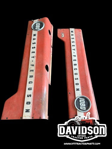 1080 Massey Ferguson Hood Side Panel Pair Antique Tractor NICE