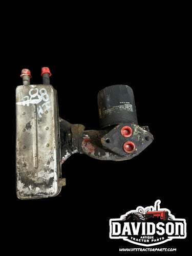 International 884 Oil Cooler W/ Filter Base And Manifold Antique Tractor