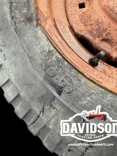 6.00x 16 Co-Op Tire On 6 Bolt Rim Antique Tractor