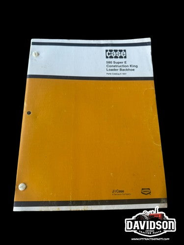 CASE 580 Super E Construction King Loader Backhoe Parts Catalog 8-1831 - Used