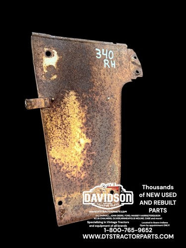 IH Farmall 340 Right Hand Side Panel W/Emblem Antique Tractor