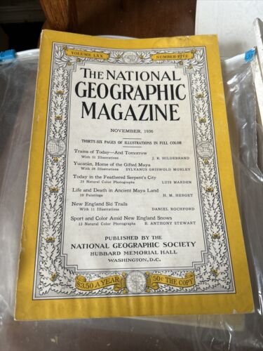 National Geographic Magazine November 1936
