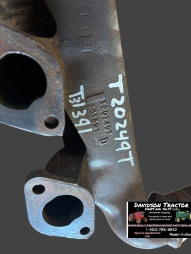 Original John Deere T20249 Exhaust Manifold Fits 2510 2520 2440 Many 4 Cylinder