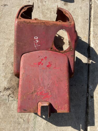 Farmall 300 RC Tractor IH dash cowling valve cover tachometer cover & light post