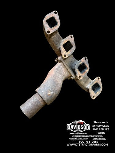 International 684 Exhaust Manifold W/Elbow Antique Tractor 3136668R1 3136066R1