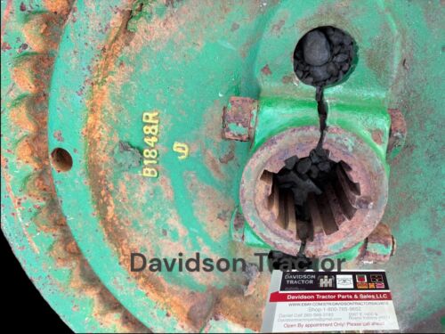1939 John Deere B tractor good JD hand start flywheel  B1848R 2 cylinder part