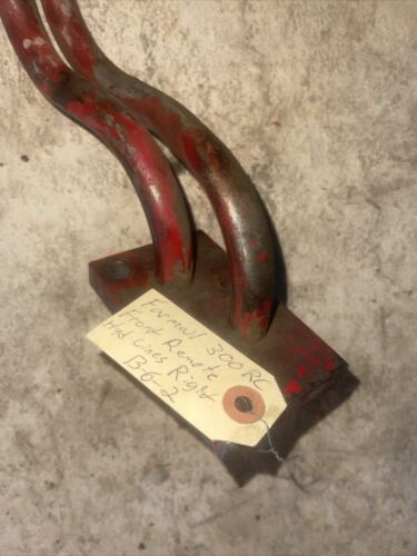 Farmall 300 RC IH tractor front right hydraulic oil lines + ex block under tank