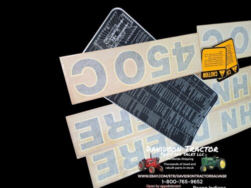 Genuine John Deere AT69022 450 Crawler Loader Decal Kit New Old Stock