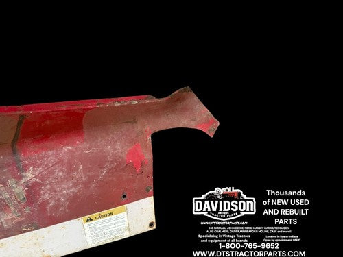 International 1066 Tractor Original IH IHC left rear dash hood section panel