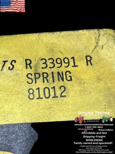R33991R Genuine John Deere New Old Stock Spring