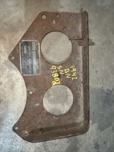 IHC Farmall BN Seat bracket W/Serial Tag 1942 93802