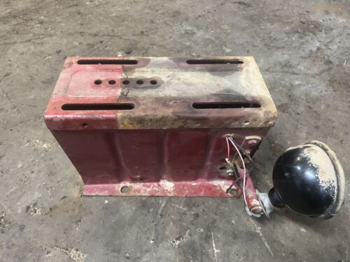 Farmall 460 560 Tractor Original IH tool box seat frame base mount W/ tray Light