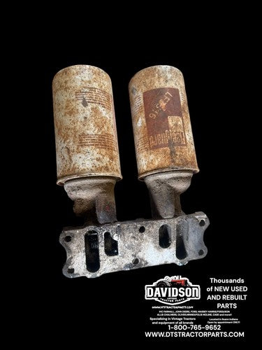 International 686 Dual Oil Filter Housing Antique Tractor