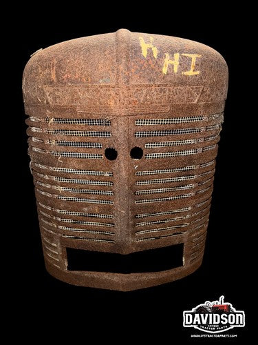 Farmall H IH tractor Original front nose cone grill w/ emblem