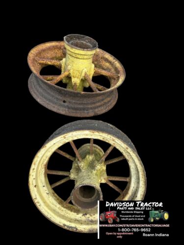 John Deere Spoked Wagon Implement Wheels Pair Vintage Equipment