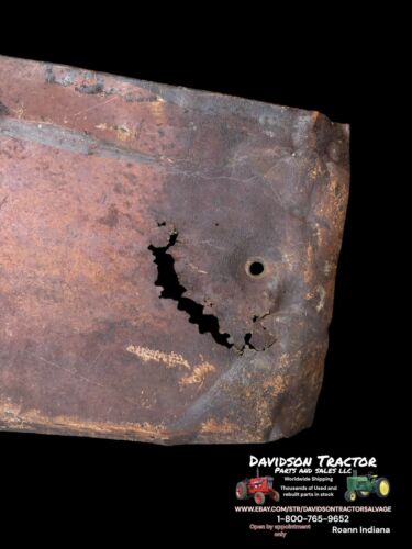 Farmall 460 RC Front Radiator Side Panels W/Emblems Rusty