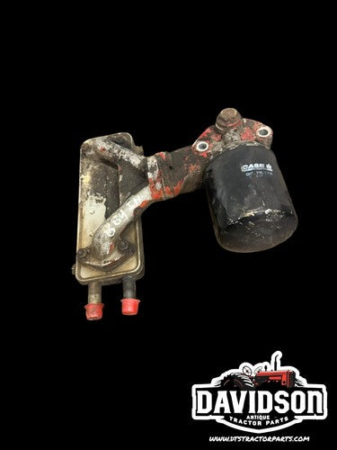 International 884 Oil Cooler W/ Filter Base And Manifold Antique Tractor