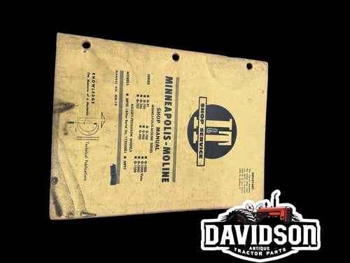 Minneapolis-Moline I&T Shop Service Manual MM-19 G-VI G 705 706 707 709 900 950