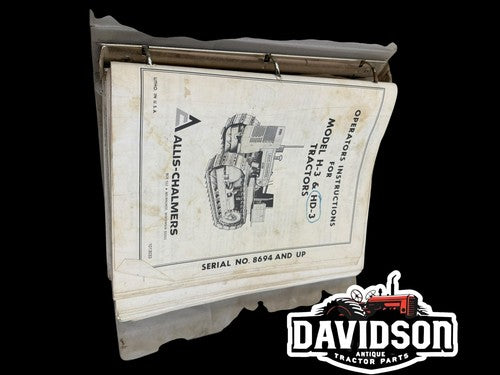 Allis Chalmers HD3 Operators Manual Binder