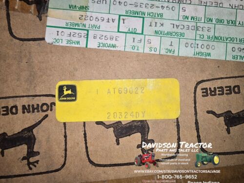 Genuine John Deere AT69022 450 Crawler Loader Decal Kit New Old Stock