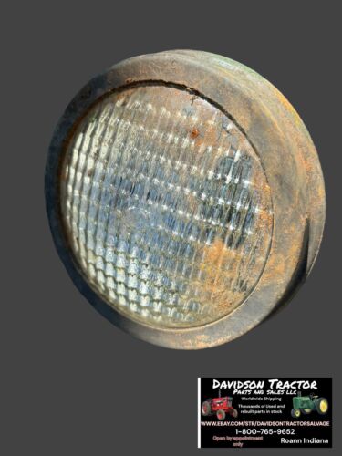 John Deere Headlight Vintage Antique Tractor Rear Mount