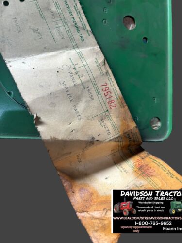 New Old Stock Dash Panel John Deere 50 520 B3985R