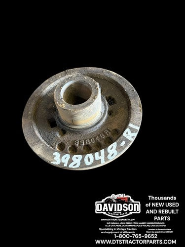 Crankshaft Pulley 398048R1 International 464 Gas C-175 Gas Antique Tractor