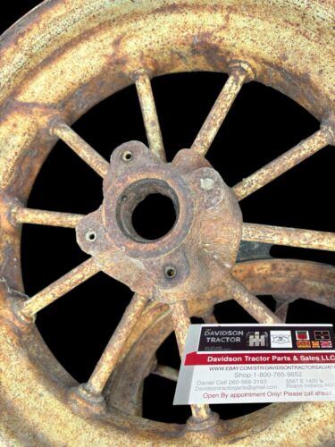 John Deere Spoked Wagon Implement Wheels Pair With Tires Vintage Equipment