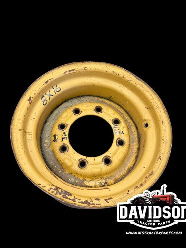 8" x 16" 8 Bolt Front Wheel Rim CASE Backhoe 570LXT 570MXT D125223