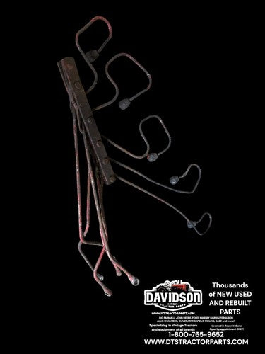 IH Farmall 706D D282 Injection Lines For Parts (missing A Line)