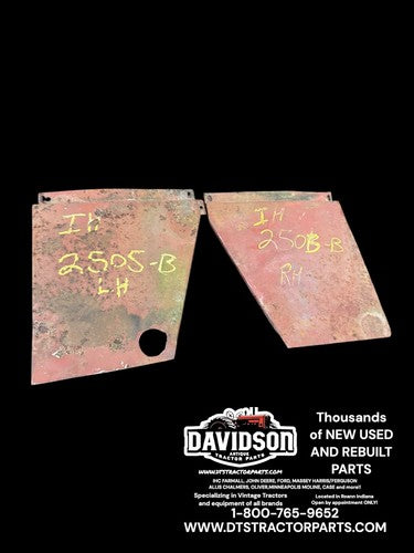 IH 2505-B International Hood Side Panels Pair Antique Tractor
