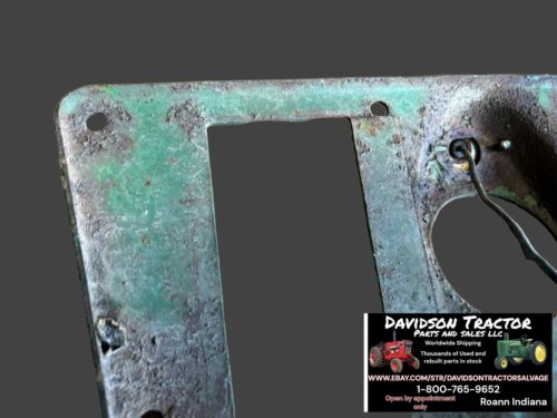 John Deere 2010 Tractor Dash Shifter Plate Cover Antique Tractor