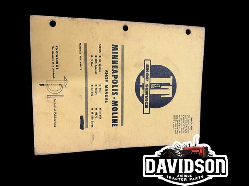 Genuine I&T Minneapolis-Moline Shop Manual MM-16 1966 UB UTS 5 Star M5 M670 M604