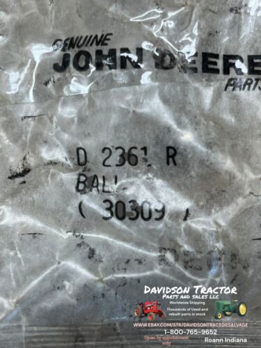 John Deere D New Old Stock Shifter Detent Ball D2361R