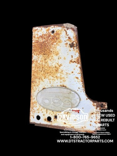 Farmall 560 IH tractor front radiator side hood cover panel w/ emblem RIGHT