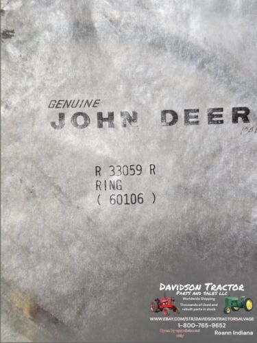 R33059R Snap Ring Genuine John Deere New Old Stock
