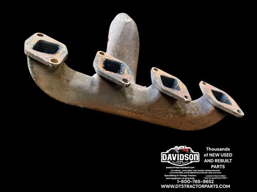 International 684 Exhaust Manifold W/Elbow Antique Tractor 3136668R1 3136066R1