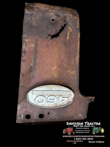 Farmall 460 RC Front Radiator Side Panels W/Emblems Rusty