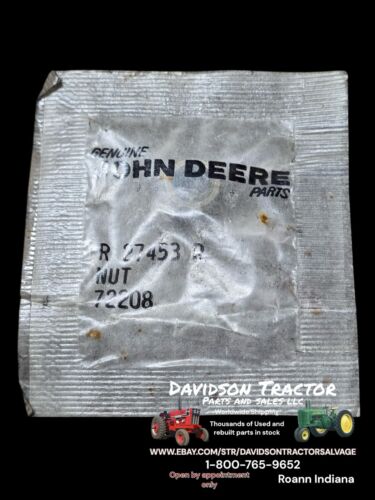 Genuine John Deere R27453R NUT New Old Stock