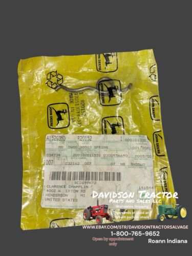 Genuine John Deere R20152 New Old Stock Spring