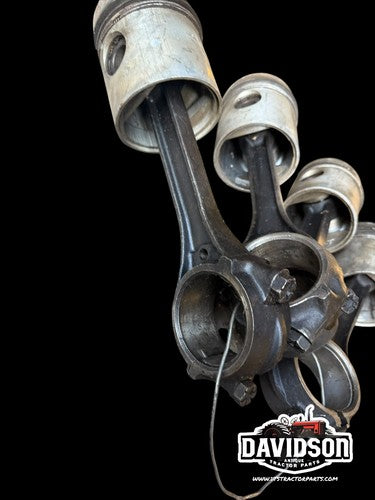 Case 730 Diesel Pistons W/rods Set Antique Tractor