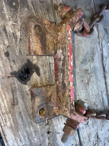 International 444 IH tractor 3pt hitch sway chain chains holder anchor bracket