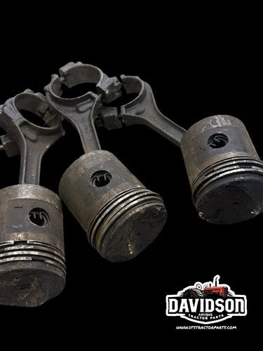 Minneapolis Moline RTU Pistons W/Connecting Rods STD Antique Tractor
