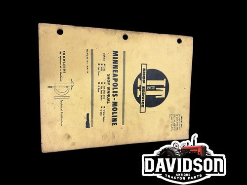 Genuine I&T Minneapolis-Moline Shop Manual MM-14 1964 335 445 Jet Star 4 Star