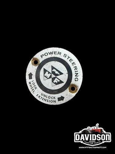 Massey Ferguson Tractor Power Steering Insert Emblem Antique Tractor