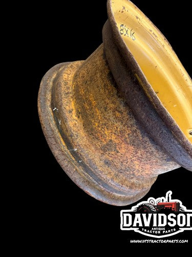 8" x 16" 8 Bolt Front Wheel Rim CASE Backhoe 570LXT 570MXT D125223