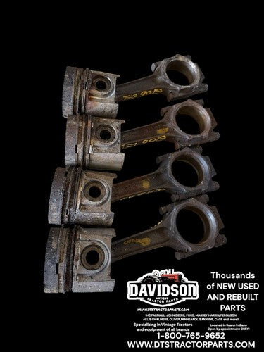 International 585 D206 Pistons/Connecting Rods Set Antique Tractor