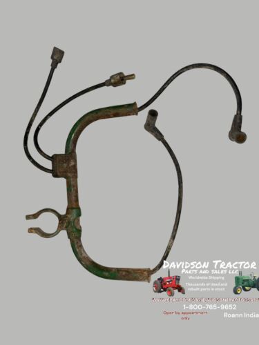 John Deere B JD Tractor ORIGINAL spark plug wire cover holder w/ clamp