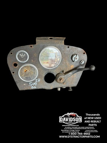 International Farmall 504 IH Utility tractor dash panel w/ tachometer & gauges